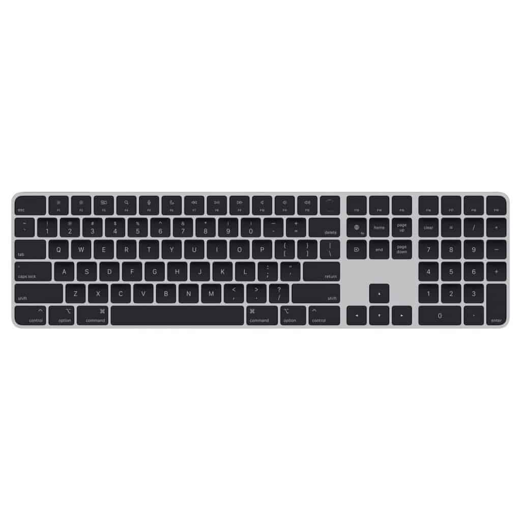 Silver & Black Magic Keyboard 2 with Touch ID and Numeric Keypad